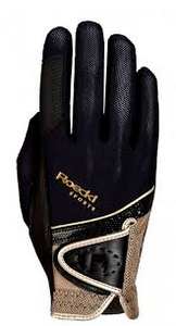 Roeckl Madrid Gloves Black and Gold