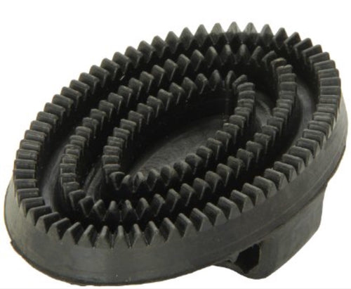 Rubber Curry Comb Large/Black